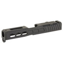 Zaffiri Precision ZPS.3, Optics Ready Stripped Slide, RMR Footprint, Lightening Cuts, Cerakote Finish, Armor Black, For Glock 19 Gen 3, Includes Black Anodized Optics Plate Cover and Screws ZPS.3.19.BLK