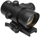 NcStar DLB140R 40mm with Red Laser Black Anodized 1 x 3 MOA, Red Dot Sight