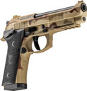 Beretta SPEC0732A10 92XI Combat Full Size Frame 9mm Luger 10+1 4.70 Black Inox Steel Barrel, Desert Combat Uniform Cerakote Serrated Steel Slide & Steel Frame w/Beavertail & Pic Rail, Black Textured Grip, Ambi, Pistol