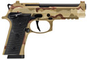 Beretta SPEC0732A18 92XI Combat Full Size Frame 9mm Luger 18+1 4.70 Black Inox Steel Barrel, Desert Combat Uniform Cerakote Serrated Steel Slide & Steel Frame w/Beavertail & Pic Rail, Black Textured Grip, Ambi, Pistol