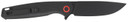 CobraTec Knives CTRATHBLK Rath EDC 3.50 in Folding Plain Black D2 Steel Blade, 4.50 in Black G10 Handle, Knife