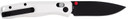CobraTec Knives CTRGTSIL Regent EDC 3.25 Flip Open Plain Black TiCN S35VN Blade, 4.25 Silver Aluminum Handle, Knife