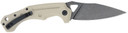 CobraTec Knives TANAFRYK Ryker 3.75 Fold Plain Black Stonewashed D2 Steel Blade, 5 Tan Textured G10 Handle, Knife