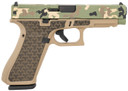 Glock PA475S204MOSYNOTHUNTER G47 Gen5 MOS Full Size Frame 9mm Luger 17+1 4.49 Black GMB Barrel, Hunter Camo Cerakote MOS Cut/Serrated Steel Slide, Coyote Tan Poly Frame w/Pic Rail, YNOT Lasered Grip, Ambi, Pistol