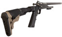 Keystone KSA2185 Precision 6061 22 LR Single Shot 16.12 Carbon Fiber Threaded Barrel, Black Anodized Pic Rail Aluminum Receiver, Black/FDE Adj Buffer Tube Style Butt Stock, Right Hand, Rimfire Rifle