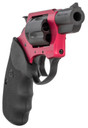 Charter Arms 53824 Undercover Lite Small 38 Special, 5 Shot 2 in Black Passivate Stainless Steel Barrel & Cylinder, Red Aluminum Frame w/Black Finger Grooved Rubber Grip, Exposed Hammer , Revolver