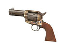 Cimarron New Sheriff Revolver CA329, 357 Mag, 3.5 in, Wood Grips, Blue Finish, 6 Rd