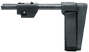 SB Tactical MPX01SB MPX PSB 3 Position Black Synthetic with 3.87-8.25 OAL & Nylon Strap for Sig MPX, MCX & compatible with Integrated Pic Rail (Excluding Copperhead Variant, Tube Not Included), Brace