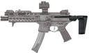 SB Tactical MPX01SB MPX PSB 3 Position Black Synthetic with 3.87-8.25 OAL & Nylon Strap for Sig MPX, MCX & compatible with Integrated Pic Rail (Excluding Copperhead Variant, Tube Not Included), Brace
