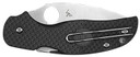 Spyderco C123PBK Sage 5 Lightweight Alzheimer's 3 Fold Plain Satin CPM S30V SS Blade, Black Textured FRN Handle, Knife