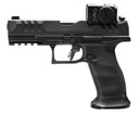 Walther 2881225PRO PDP w/Optic Full Size Frame 9mm Luger 18+1 4.50 Polygonal Rifling Barrel Black Optic Ready/Serrated Steel Slide Black Poly Frame w/Pic Rail, Aimpoint Acro Red Dot, Pistol
