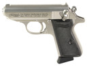 Walther 4796022 PPK/S 32 ACP 7+1 3.30 Stainless Steel Barrel, Matte Stainless Serrated Steel Slide, Stainless Aluminum Frame w/Beavertail, Black Checkered Poly, Pistol