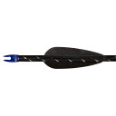 AAE Elite Plastifletch Vanes Black 2375 in 100 pk EPA23BK100