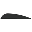 AAE Elite Plastifletch Vanes Black 2875 in 100 pk EPA26BK100