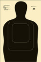 Action Target TQ5BLACK100 TQ-15 Training Target Silhouette Hanging Paper Target 24 in x 45 in 100 Per Box