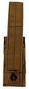 Advance Warrior Solutions PSMPTN Single Mag Pouch Pistol Tan 600D PVC Polyester MOLLE
