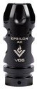 Aero Precision APVG100004A VG6 Epsilon 556 Muzzle Device MB/FH AR-15 5.56mm/223 Remington 17-4 Stainless Steel Black Nitride Finish