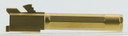 Agency Arms PLG19FTIN Premier Line Compatible with Glock 19 9mm 4.01 in Titanium Nitride Fluted/Match Grade