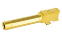 Agency Arms Premier Line Barrel PLG19FCTiN, 9MM, Titanium Nitride Finish, Gold, Fluted, Fits Glock 19 Gen 1-4 PLG19FCTiN