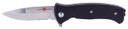 AL Mar Knives AMK2201 Mini S.E.R.E. 2020 G 3 in Folding Talon Part Serrated Satin D2 Steel Blade G10 Black Handle
