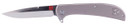 AL Mar Knives AMK4112 Ultralight Hawk 2.75 in Folding Talon Plain Satin D2 Steel Blade Titanium Handle