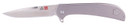 AL Mar Knives AMK4116 Ultralight Eagle 4 in Folding Talon Plain Satin D2 Steel Blade Titanium Handle