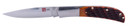 AL Mar Knives AMK7006 Eagle 4 in Folding Talon Plain Satin AUS 8 Blade Brown Jigged Bone Handle