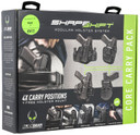 Alien Gear Holsters SSHK0939RHD ShapeShift Core Carry Pack IWB/OWB Black Polymer Belt Slide/Paddle Fits Glock 43X
