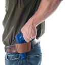 Allen 44821 Glenwood Belt Slide Holster Brown Leather Belt Med/Lg Frame Auto Ambidextrous