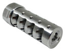 American Precision Arms G3A1265S The Answer Gen 3 Micro Bastard Brake Stainless Steel with 1/2 in-28 tpi Threads, 2.20 in OAL & .600 in-.750 in Diameter for 6.5 Cal AR-Platform & Hunting Rifles