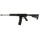 American Tactical Alpha-15, Semi-auto Rifle, 223 Remington/556NATO, 16 in Pencil Profile Barrel, 1:8 Twist, Matte Finish, Black, Polymer Grip, Collapsible Stock, Front/Rear Flip Up Sights, 8 in Mlok R