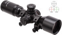 Barska Contour Rifle Scope AC11422, 3-9x, 42mm Obj, 1 in Tube Dia, Matte Black, Mil-Dot IR Dual Color Reticle