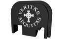 Bastion Slide Back Plate BASGL-SLD-BW-VRITAS, Veritas Aequitas, Black and White, Fits All Glock Except 42 43 BASGL-SLD-BW-VRITAS