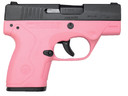 Beretta BU9 Nano Pistol JMN9S65, Micro-Compact, 9 mm, 3.07 in BBL, DAO, Polymer Grips, Black Slide/Pink Frame Finish, 6 + 1 Rd