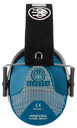 Beretta USA CF1000002056 Hearing Protection Muff 25 dB Over the Head Blue Ear Cups with Black Headband & White Accents for Adults