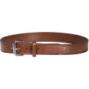 Bigfoot Gun Belt 14oz 34 Inch Brown-Stainless Steel GB14-34-BR-SS