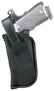 Blackhawk 40HT05BKL Hip Holster w/Thumb Break LH Size 5 Black Nylon