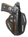 Blackhawk 420015BNR Pancake 3-Slot Brown Leather Springfield XD 4 in Right Hand