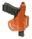 Blackhawk 421128BNR Belt Slide with Thumb Brake Brown Leather OWB S&W M&P Right Hand