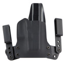 BlackPoint 101849 Mini Wing IWB Compatible With Glock 26/27 Kydex/Leather Black