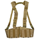 Blue Force Gear 10 Speed Chest Rig MM-TSP-CHESTRIG-M4-01-, Fits (4) M4/AR-15 Mags, Cordura Construction, Coyote Brown MM-TSP-CHESTRIG-M4-01-CB
