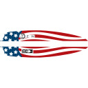 Bohning Zen Vanes American Flag 4 in 100 pk 101048AF4