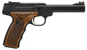 Browning 051496490 Buck Mark Plus UDX Pistol, 22 LR, 5.5 in BBL, Single Act, Wood Grips, Truglo Front, Adj Rear Sights, Black Finish, 10+1 Rds