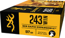 Browning BXR Rapid Expansion Ammunition 243 Winchester | B192102431