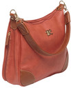 Bulldog BDP016 Hobo Purse Holster Brick Red w/Tan Trim Leather
