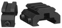 Bushmaster 93482 AR Mini Risers 2-Piece AR Platform Aluminum Black