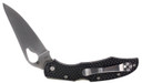 Spyderco BY03PBK2 Byrd Cara Cara 2 Lightweight 3.75 in Folding Drop Point Plain 8Cr13MoV SS Blade Black Textured FRN Handle Includes Pocket Clip, Knife
