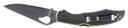 Spyderco BY03PS2 Byrd Cara Cara 2 3.75 in Folding Drop Point, Part Serrated 8Cr13MoV SS Blade, Stainless Steel Handle, Includes Pocket Clip, Knife