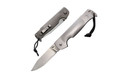Cold Steel Pocket Bushman, 4.5 in Folding Knife, Drop Point, Plain Edge, German 4116 Stainless, BD1 Steel, Dual Thumb Disc/Pocket Clip 95FBZ