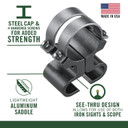 Weaver Mounts 49515 See-Thru Scope Mount/Ring Combo Black .22 Airgun/Rimfire 1 in